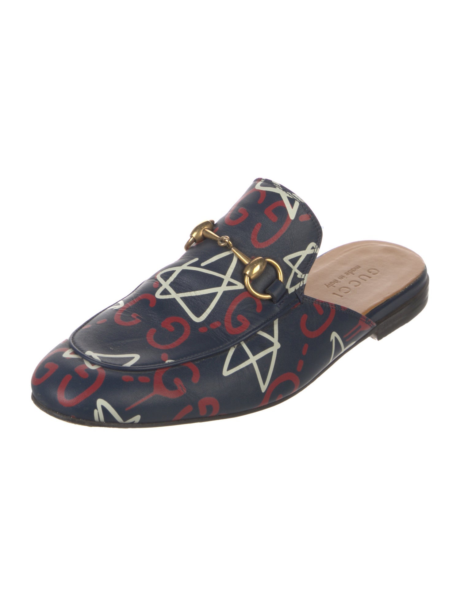 Gucci Horsebit Accent Leather Mules