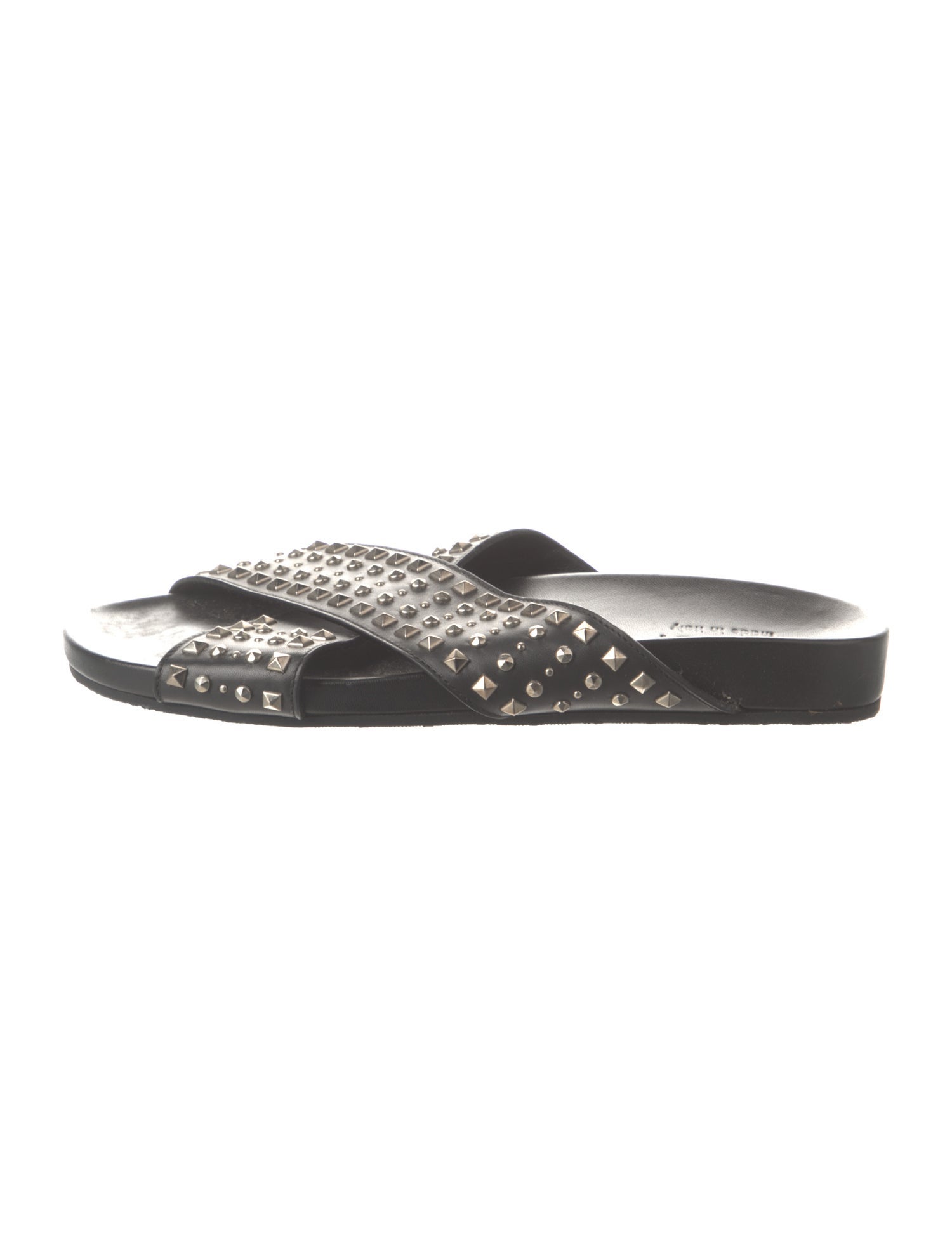Gucci Leather Studded Accents Slides