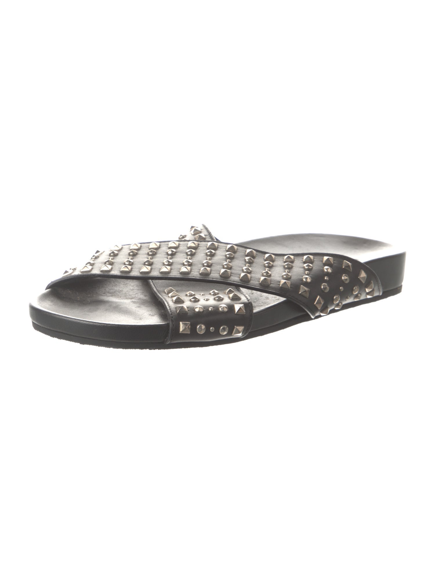 Gucci Leather Studded Accents Slides