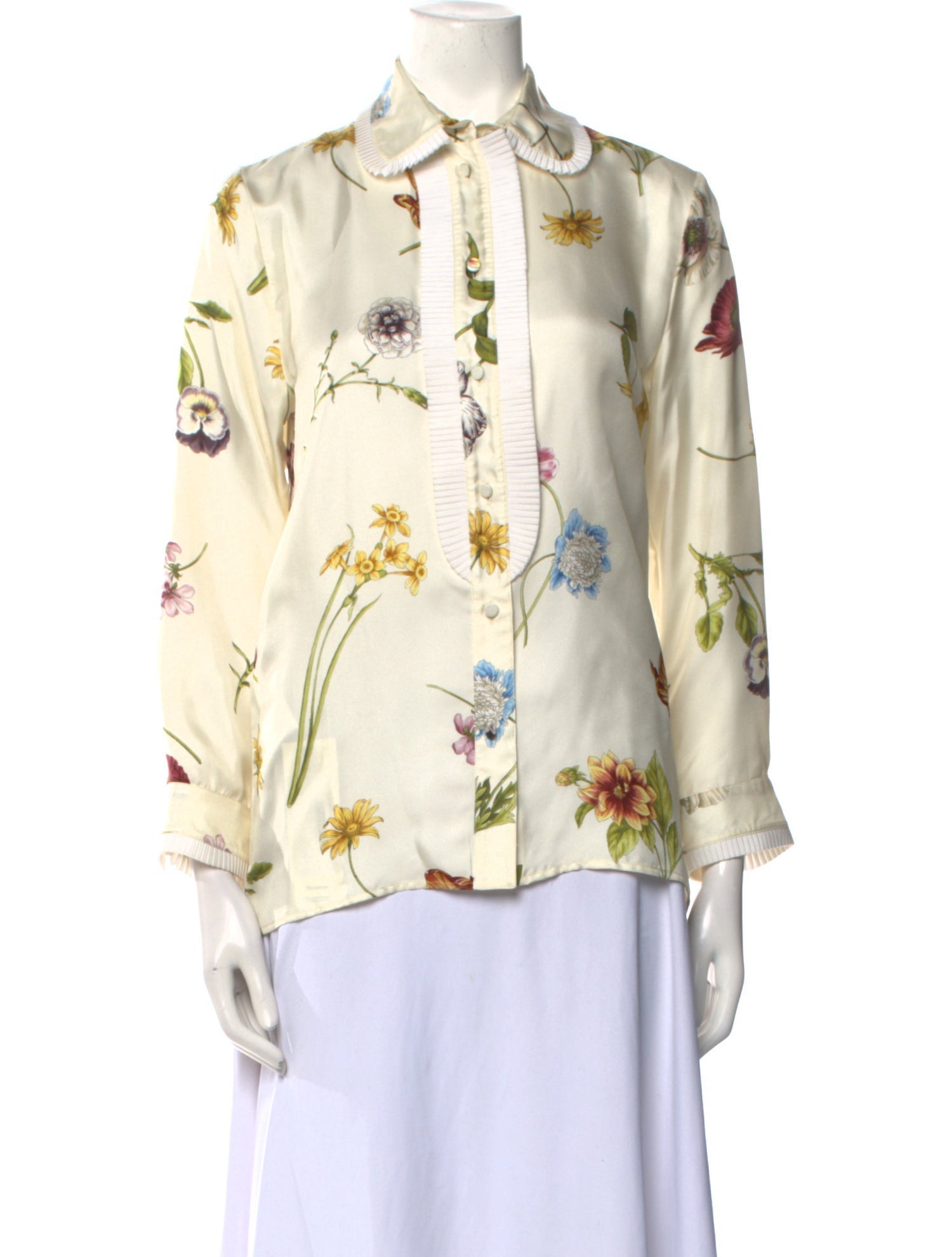 Gucci 2015 Silk Button-Up Top
