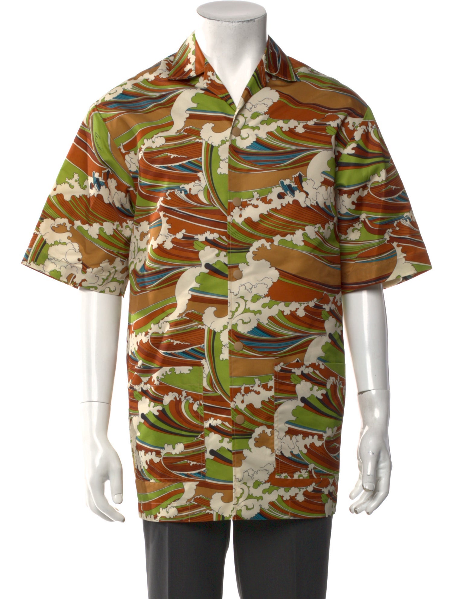 Gucci 2023 Printed Bowling Shirt w/ Tags