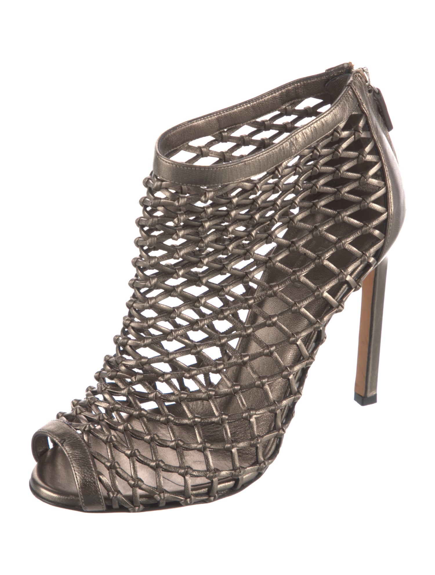 Gucci Leather Cutout Accent Boots