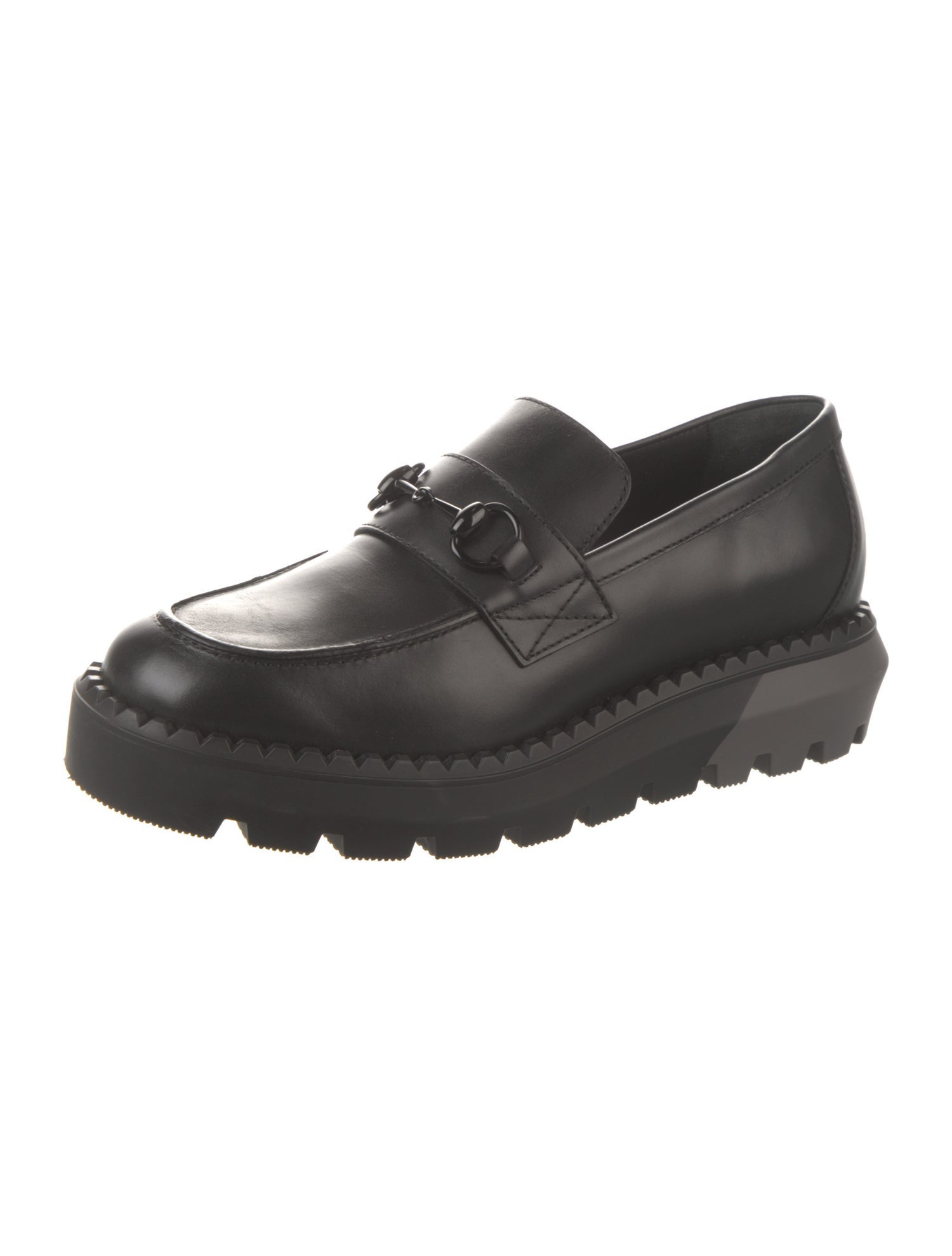 Gucci Horsebit Accent Leather Loafers