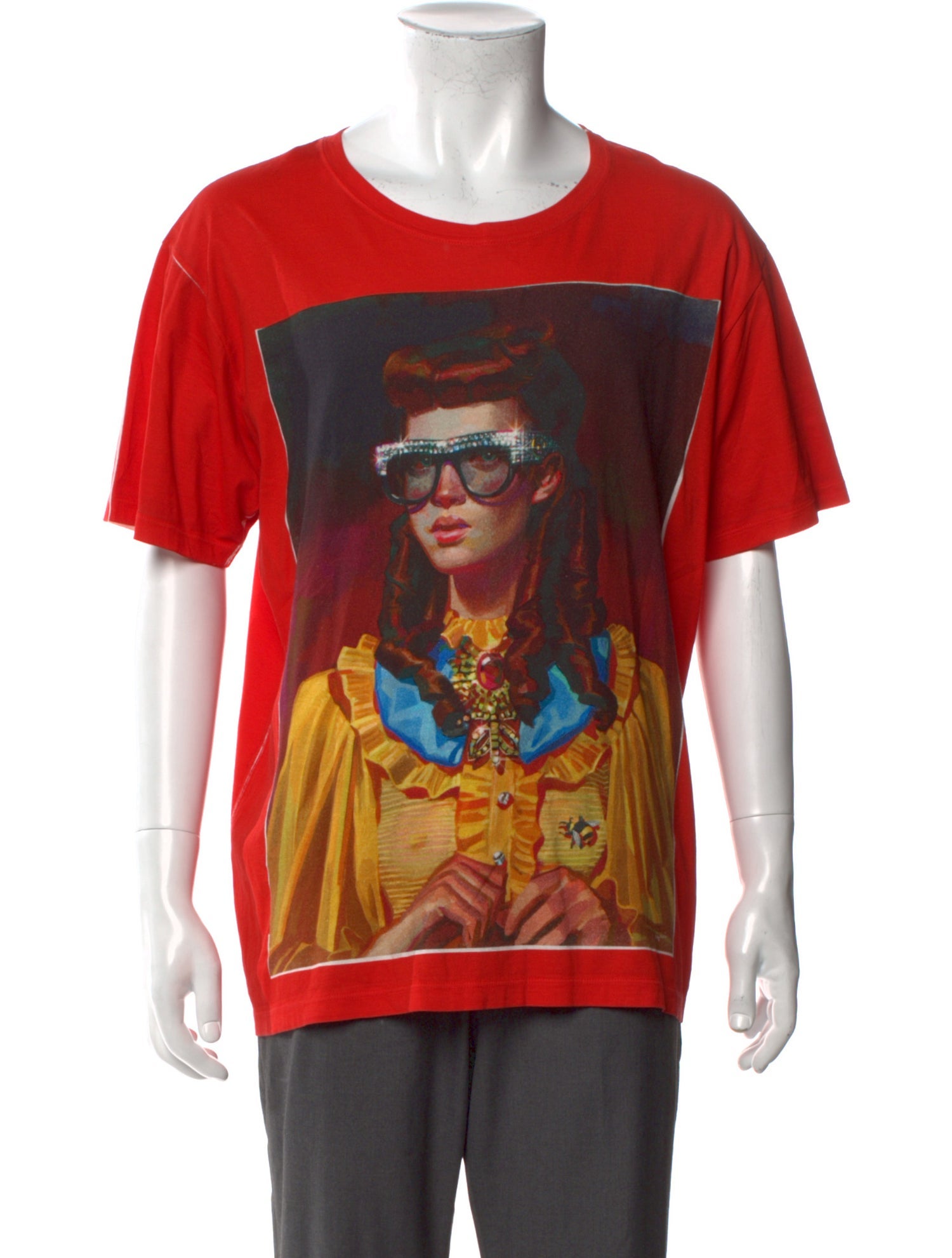 Gucci Graphic Print Crew Neck T-Shirt