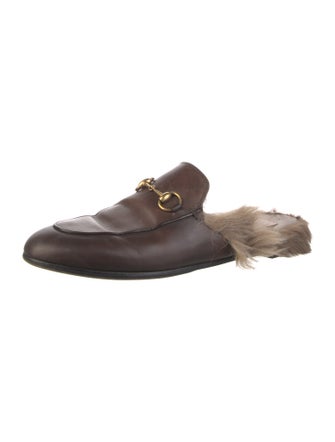 Gucci Horsebit Accent Leather Mules