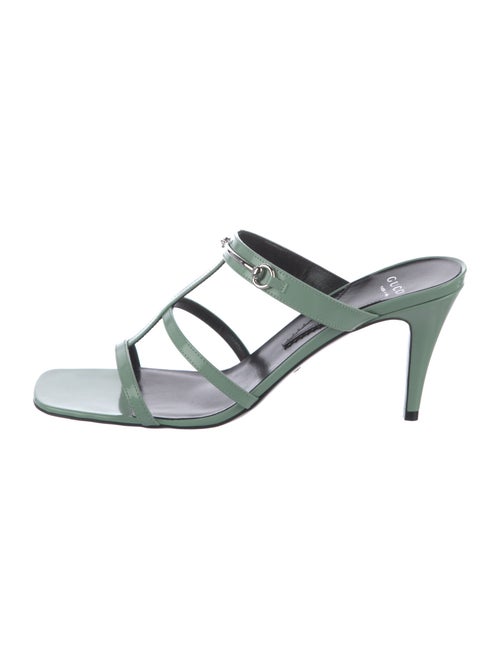 Gucci Horsebit Accent Patent Leather Slides