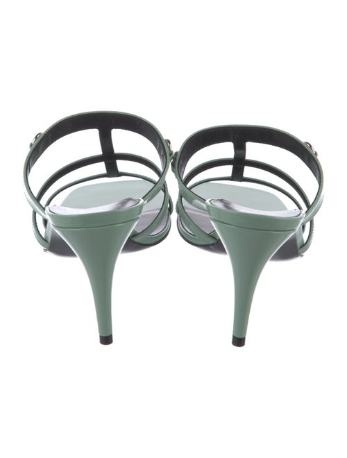 Gucci Horsebit Accent Patent Leather Slides