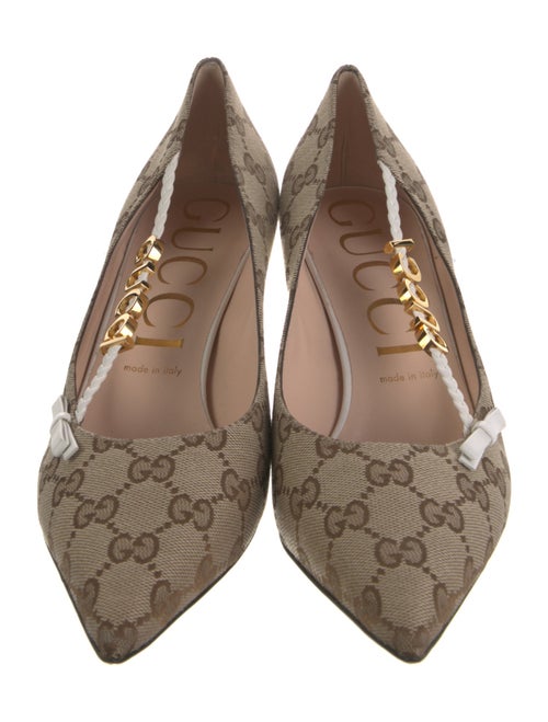 Gucci GG Canvas Canvas D'Orsay Pumps