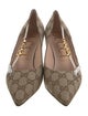 Gucci GG Canvas Canvas D'Orsay Pumps