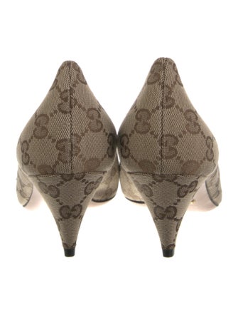 Gucci GG Canvas Canvas D'Orsay Pumps