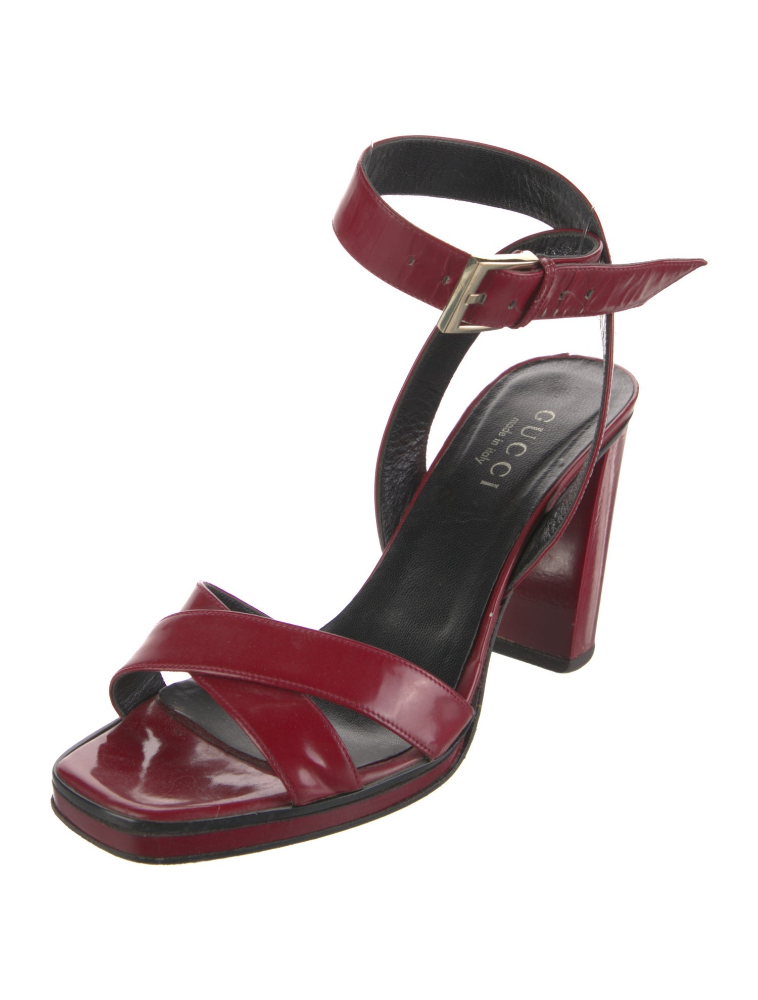 Gucci Patent Leather Sandals
