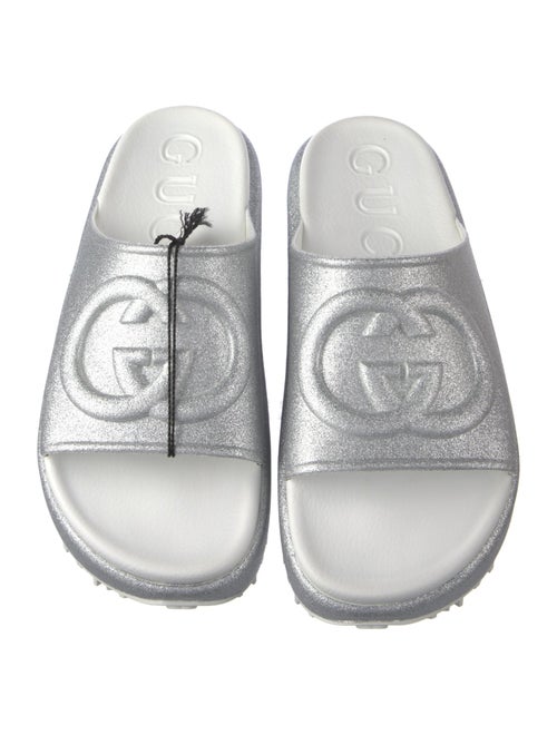 Gucci Interlocking G Logo Rubber Slides
