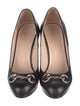 Gucci Horsebit Accent Leather Pumps