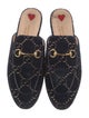 Gucci Horsebit Accent Velvet Mules