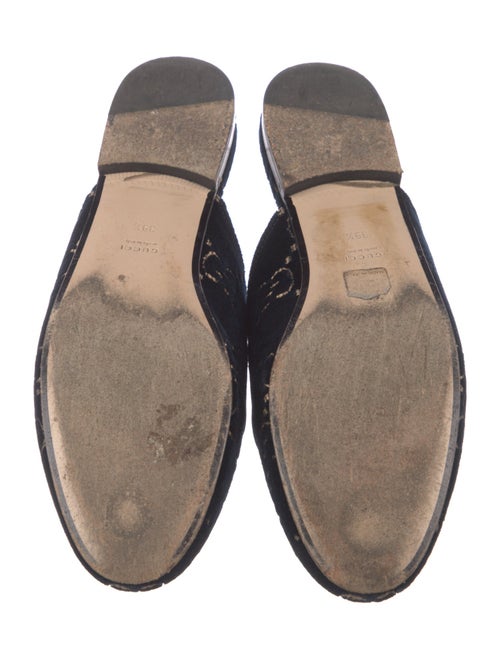 Gucci Horsebit Accent Velvet Mules