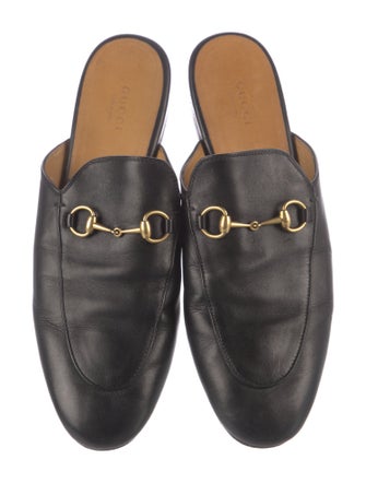 Gucci Horsebit Accent Leather Mules