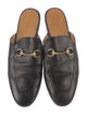 Gucci Horsebit Accent Leather Mules