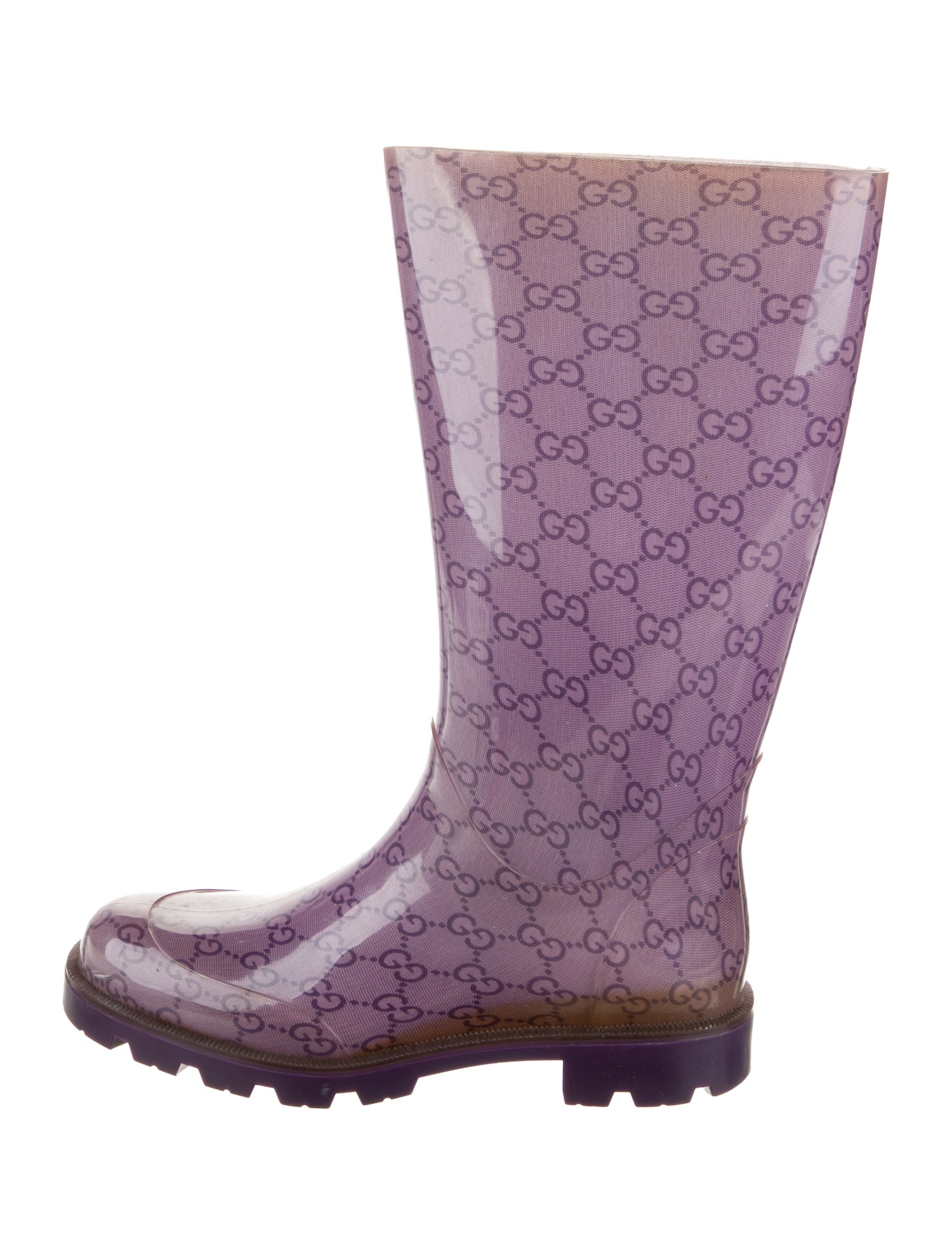 Gucci Rubber Printed Rain Boots