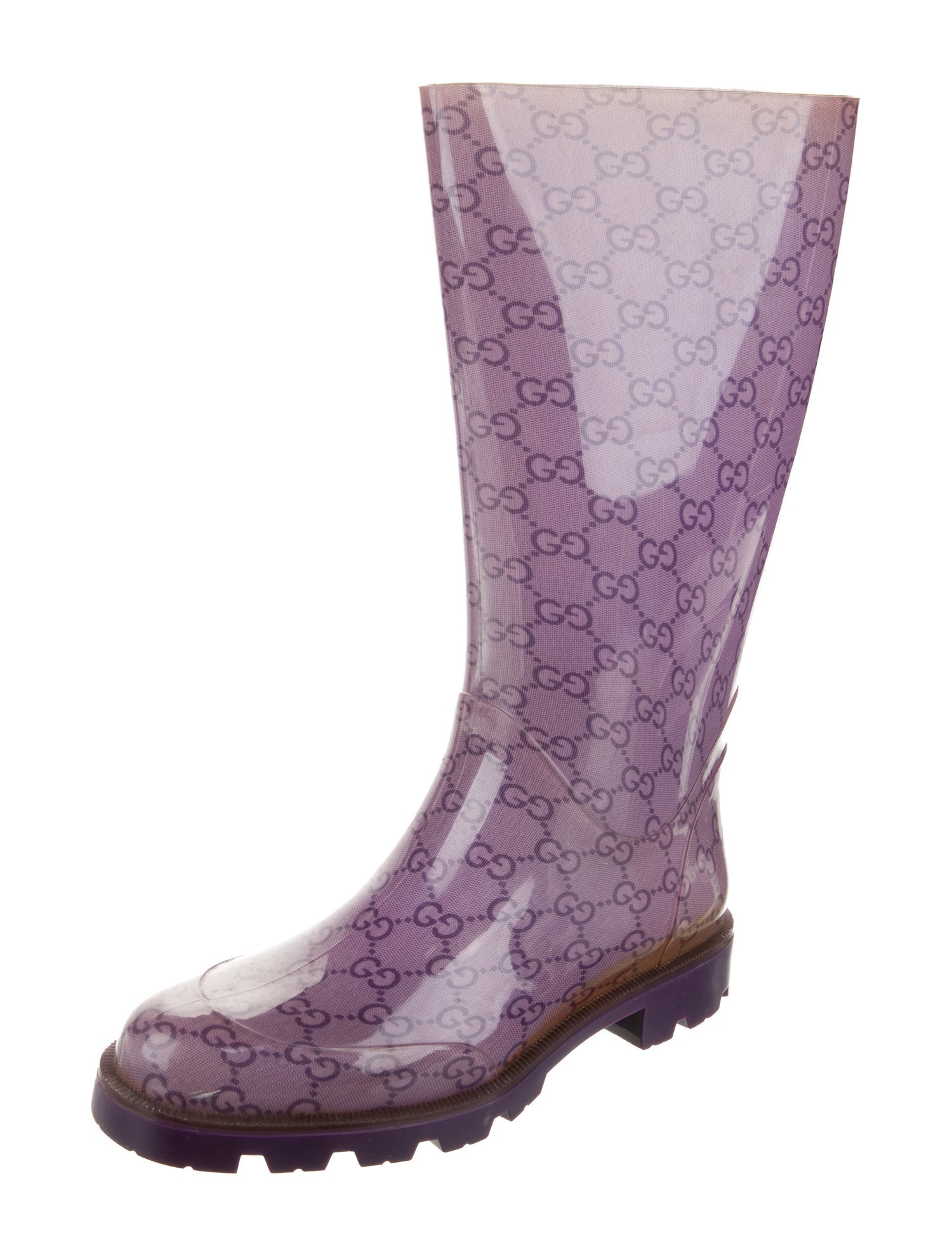 Gucci Rubber Printed Rain Boots