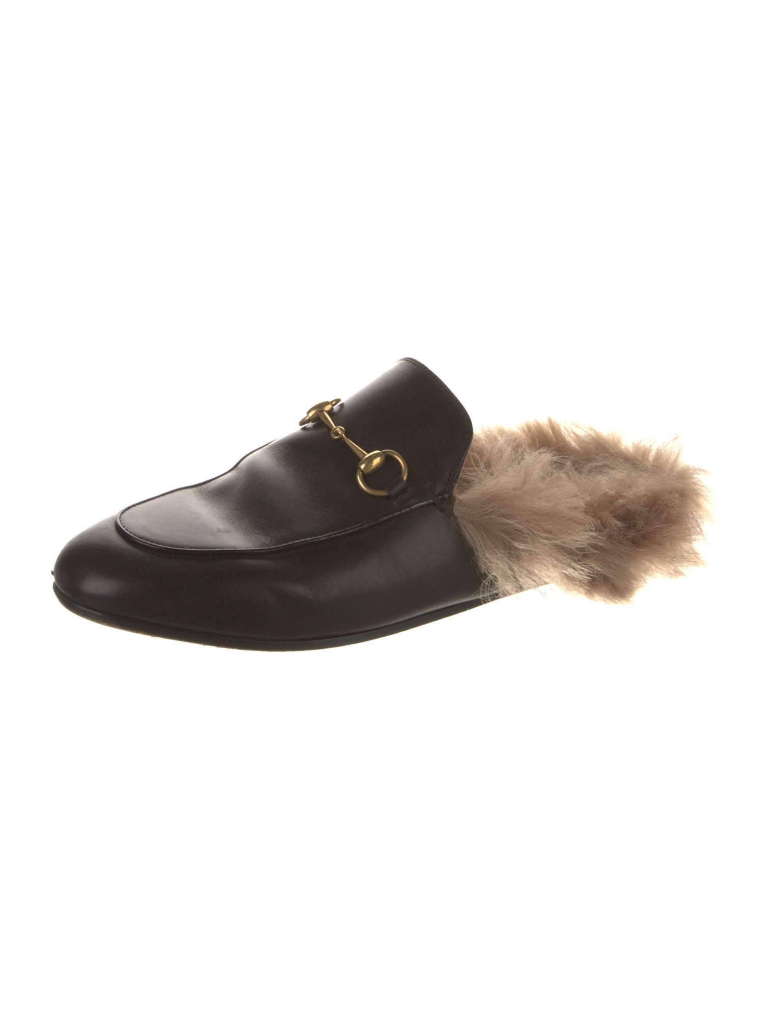 Gucci Horsebit Accent Leather Mules