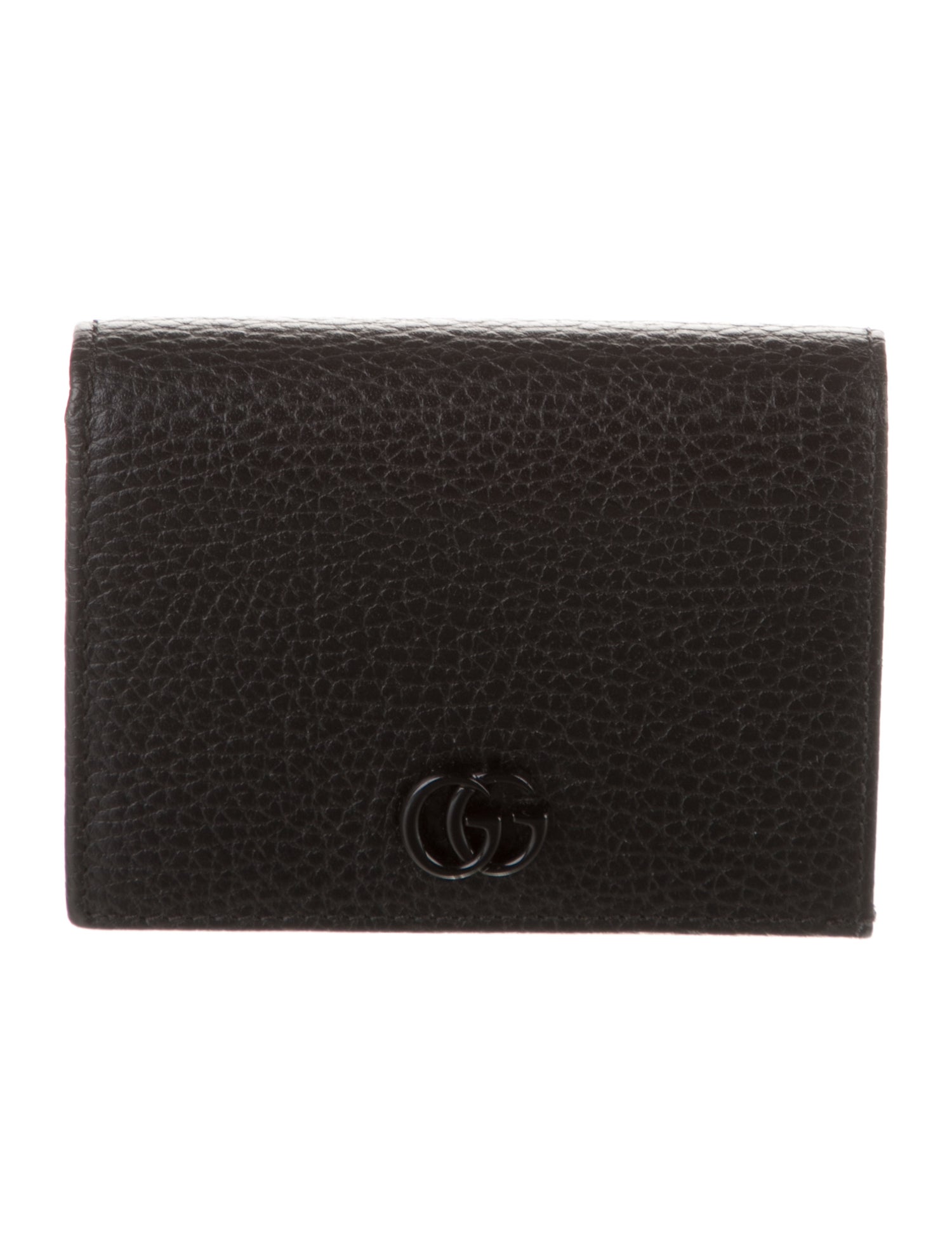 Gucci Dollar GG Marmont Card Case Leather Wallet