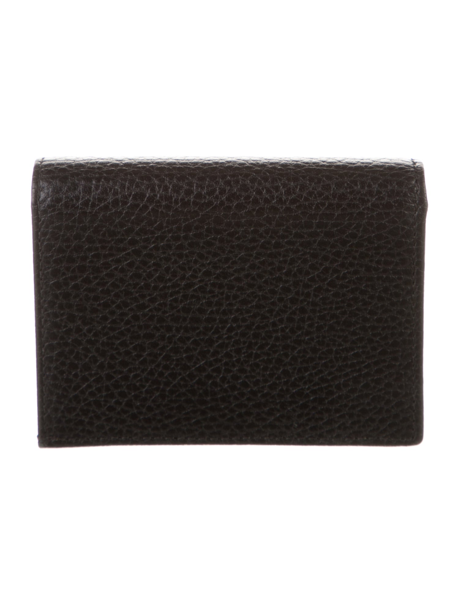 Gucci Dollar GG Marmont Card Case Leather Wallet