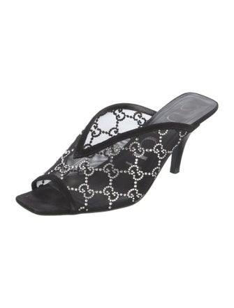 Gucci GG Logo Mesh Mules