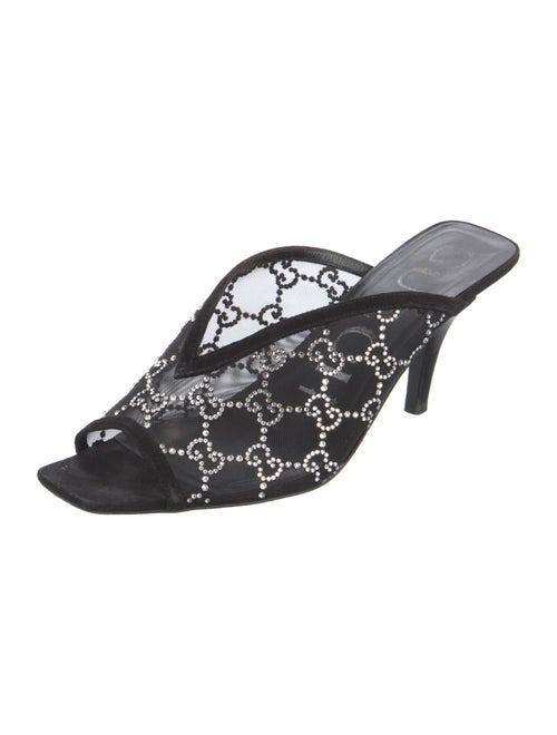 Gucci GG Logo Mesh Mules