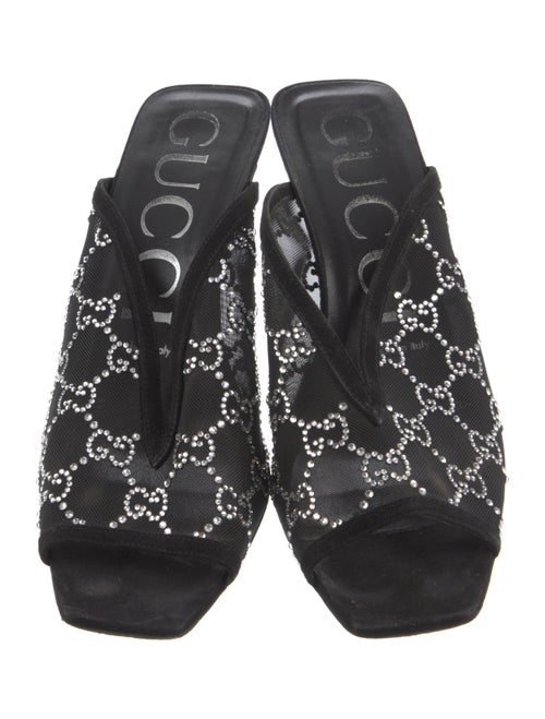 Gucci GG Logo Mesh Mules
