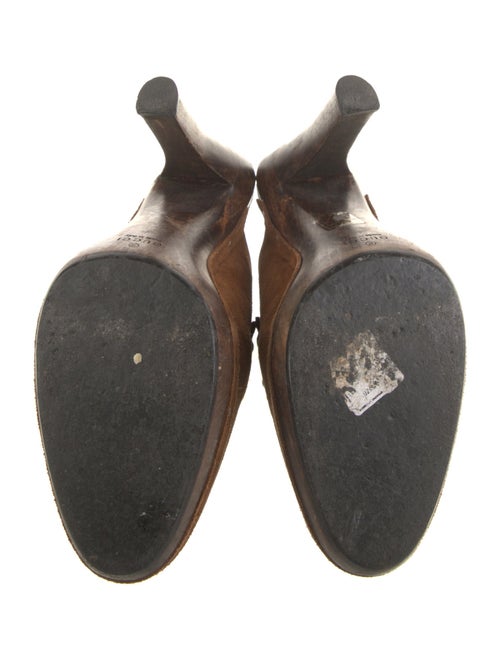 Gucci Horsebit Accent Suede Mules