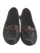 Gucci Web Accent Leather Loafers