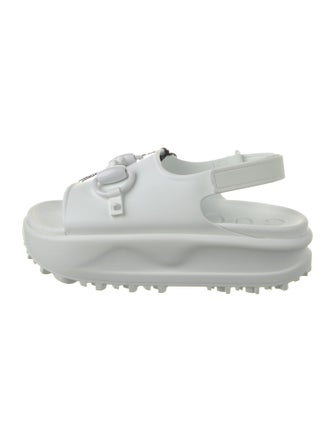 Gucci Rubber Slingback Sandals