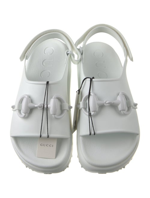 Gucci Rubber Slingback Sandals