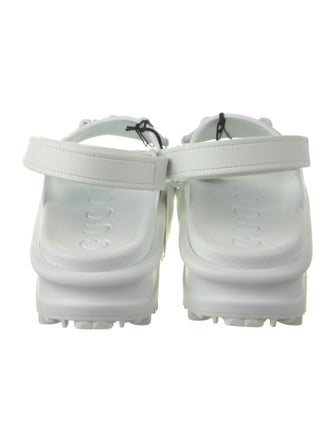 Gucci Rubber Slingback Sandals