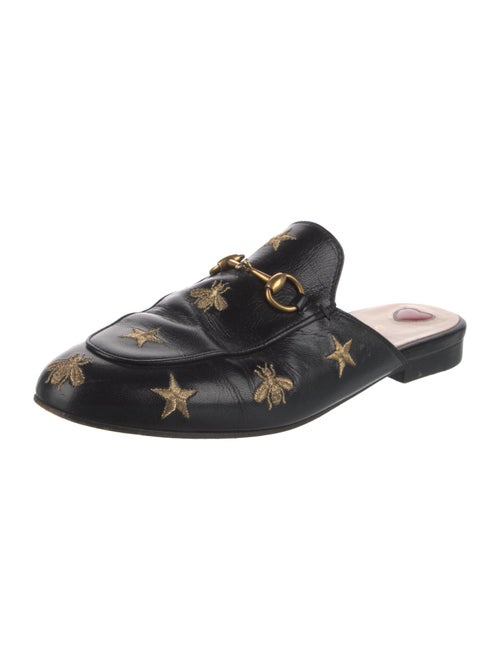 Gucci Leather Printed Mules