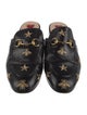 Gucci Leather Printed Mules