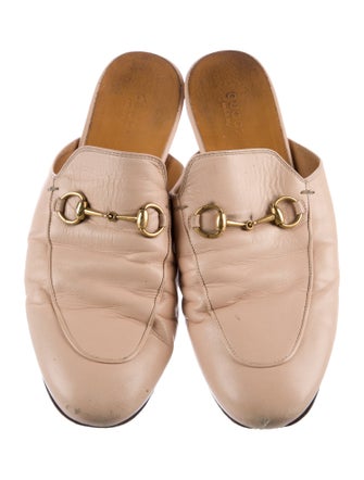 Gucci Horsebit Accent Leather Mules