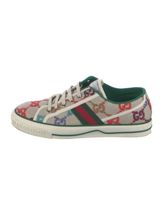 Gucci GG Canvas Embroidered Accent Sneakers