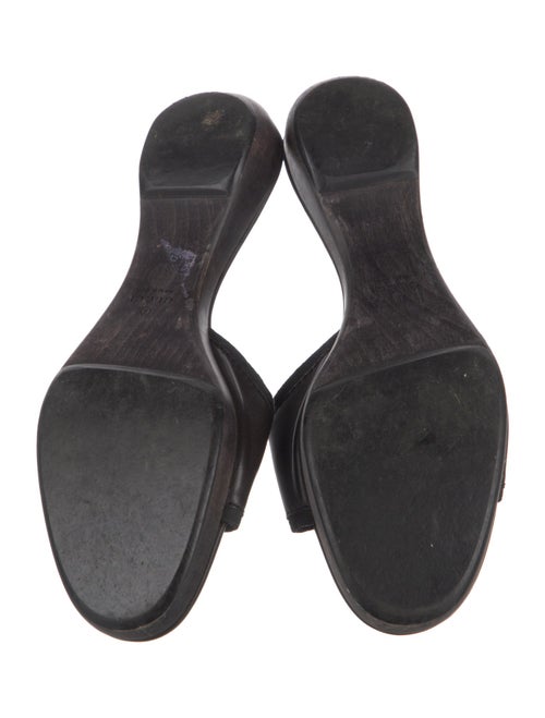 Gucci GG Canvas Leather Slides