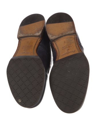 Gucci Leather Lasercut Accents Monk Straps