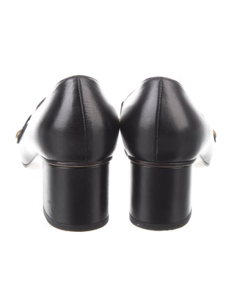 Gucci Sylvie Web Accent Leather Pumps