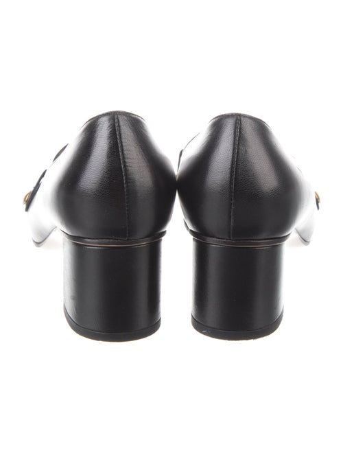 Gucci Sylvie Web Accent Leather Pumps