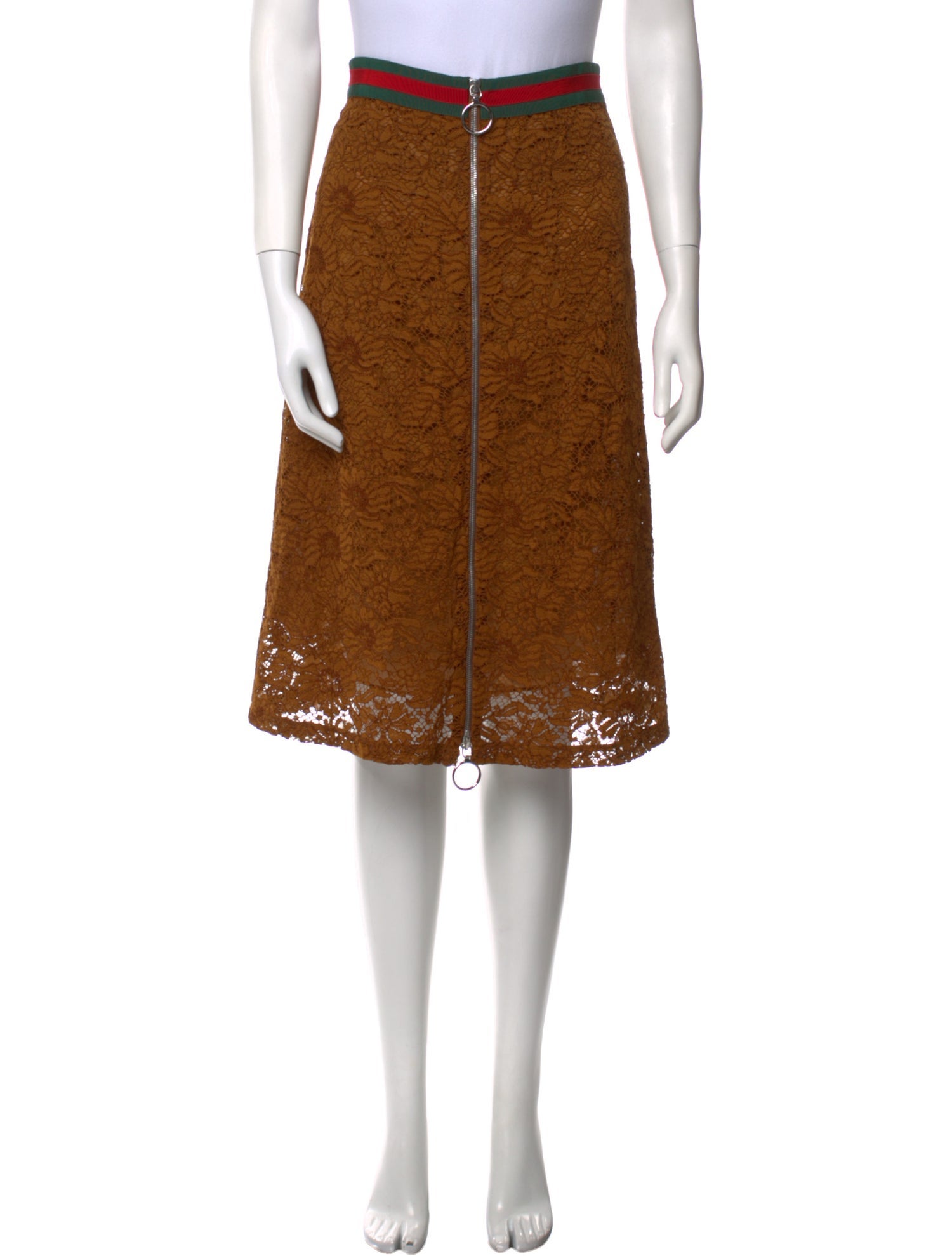 Gucci Silk Knee-Length Skirt