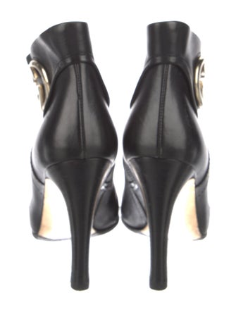 Gucci Interlocking G Logo Leather Boots