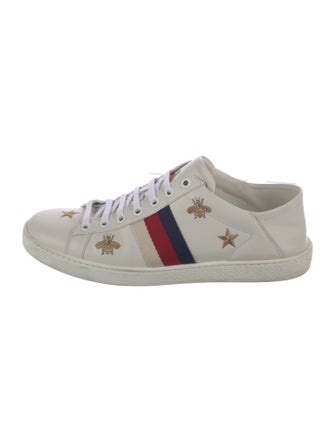 Gucci Sylvie Web Accent Leather Sneakers