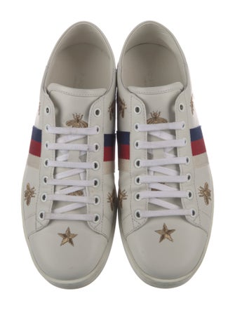 Gucci Sylvie Web Accent Leather Sneakers