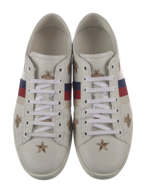 Gucci Sylvie Web Accent Leather Sneakers