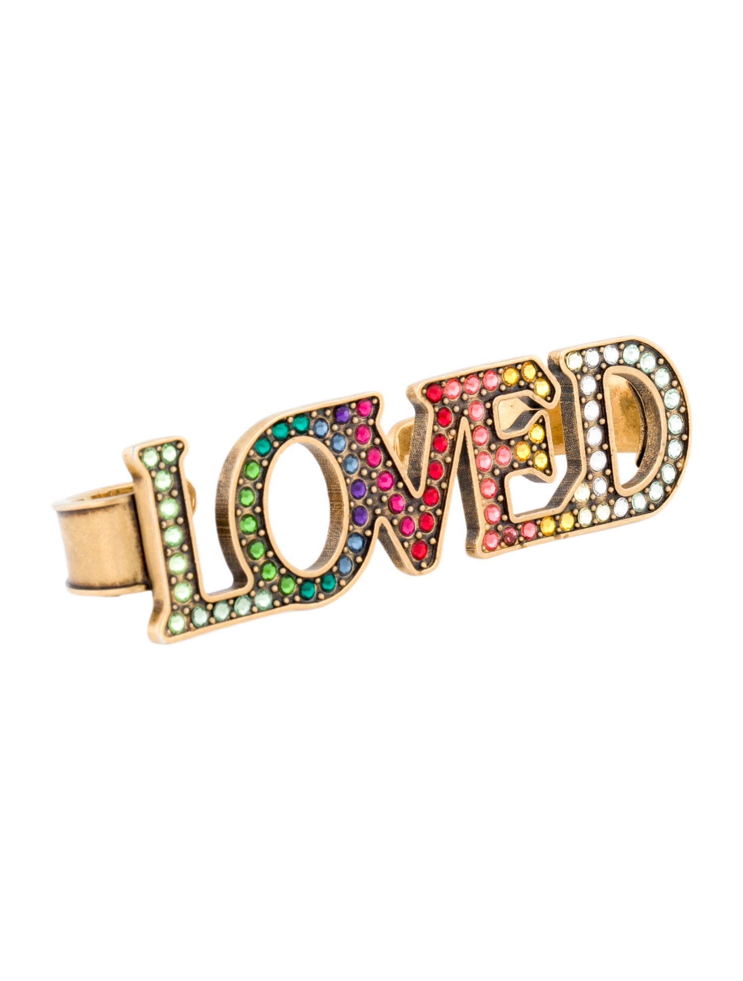 Gucci 'LOVED' Knuckle Ring