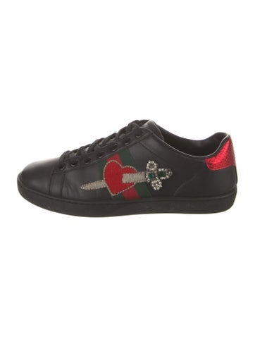 Gucci Sneakers Faux Pearl Accents Leather IT 36.5 | 6.5