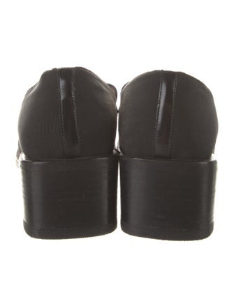 Gucci Horsebit Accent Canvas Pumps